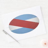 Tussen Rivieren Ovale Sticker (Envelop)