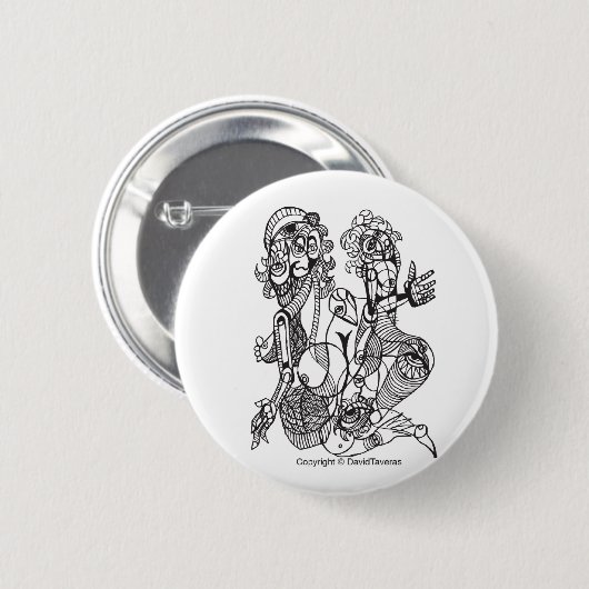 Tussen Ronde Button 5,7 Cm (Voorkant /achterkant)