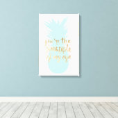 Tussen Rood I Canvas Afdruk (Insitu (Houten vloer))