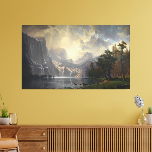 Tussen Sierra Nevada Californië berglandschap Canvas Afdruk (Insitu (Woonkamer))