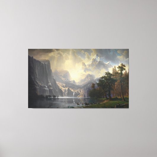 Tussen Sierra Nevada Californië berglandschap Canvas Afdruk (Voorkant)