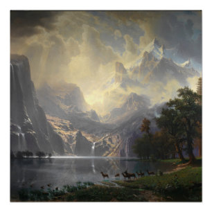 Tussen Sierra Nevada Californië berglandschap Perfect Poster