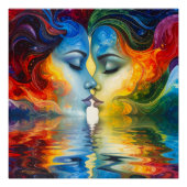 Tussen spiegel en geheugen perfect poster (Voorkant)