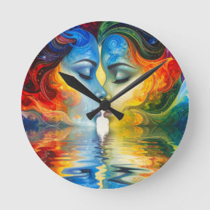 Tussen spiegel en geheugen ronde klok