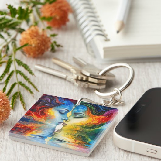 Tussen spiegel en geheugen sleutelhanger (Voorkant Rechts)