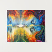 Tussen spiegel en geheugen wandkleed (Voorkant (horizontaal))