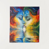 Tussen spiegel en geheugen wandkleed (Voorkant)