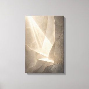 Tussen Steen en Licht — Aurema (Portret) Canvas Afdruk