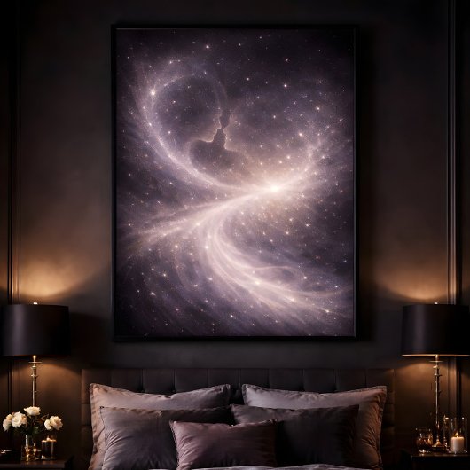Tussen stille sterren – droomachtige hemelse liefd poster