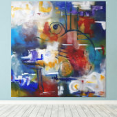 Tussen Stilte en Storm Canvas Afdruk (Insitu (Houten vloer))