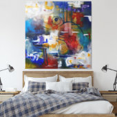 Tussen Stilte en Storm Canvas Afdruk (Insitu (Slaapkamer))