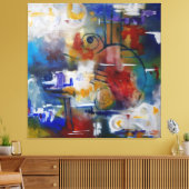 Tussen Stilte en Storm Canvas Afdruk (Insitu (Woonkamer))