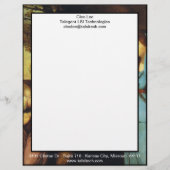 Tussen tragedie en comedy - David Garrick Briefhoofd Sjabloon (Voorkant)