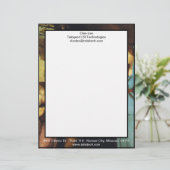 Tussen tragedie en comedy - David Garrick Briefhoofd Sjabloon (Staand voorkant)