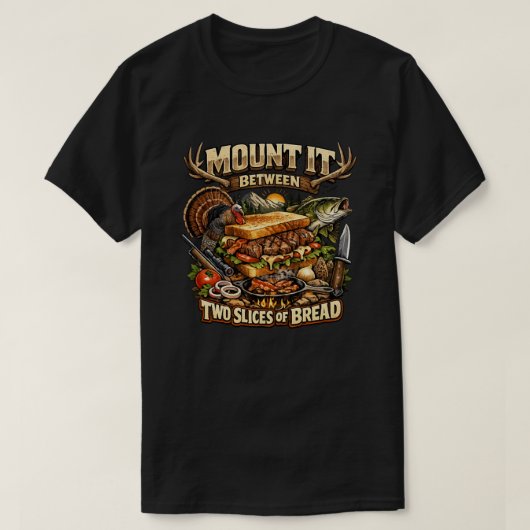 Tussen twee sneetjes brood T-shirt (Design voorkant)