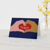 Tussen verschillende rassen Wenskaart Kaart (Gele Bloem)