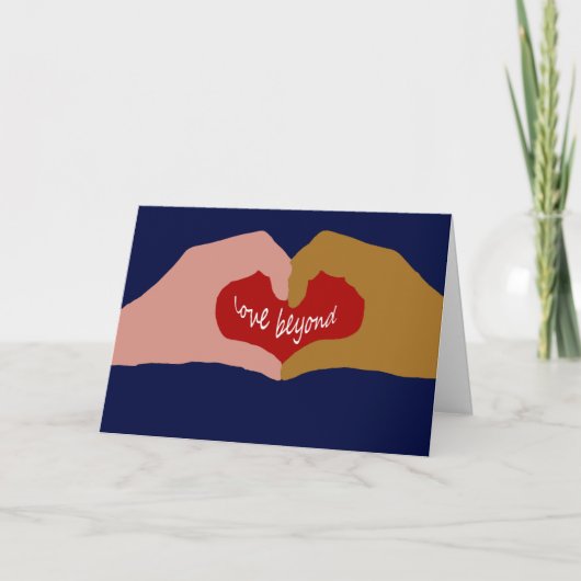 Tussen verschillende rassen Wenskaart Kaart (Voorkant)