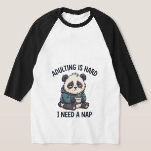 Tussen Volwassenheid Zit Een Slaapshirt Raglan Bas T-shirt