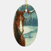 Tussen vrienden kerstversiering keramisch ornament (Rechts)