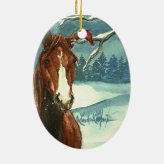 Tussen vrienden kerstversiering keramisch ornament