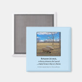 Tussen vrienden... magneet (Voorkant / Achterkant)