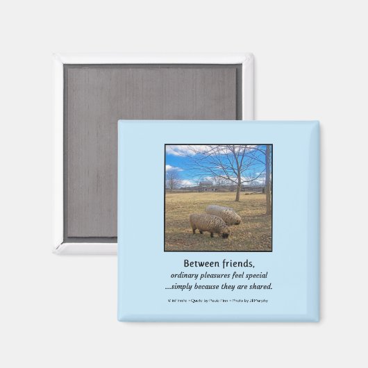 Tussen vrienden... magneet (Voorkant / Achterkant)
