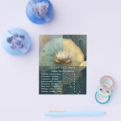 Tussen Water en Licht | Lotus Bloem Design Flyer (Enkel)