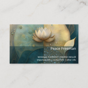 Tussen Water en Licht Lotus Bloem Design Visitekaartje