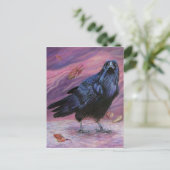 Tussen Worlds Raven Briefkaart door Michaeline McD (Staand voorkant)