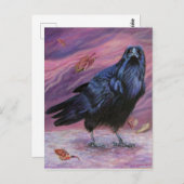 Tussen Worlds Raven Briefkaart door Michaeline McD (Voorkant / Achterkant)