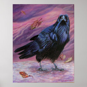 Tussen Worlds Raven Print door Michaeline McDonald