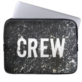 TUSSENBEMANNING voor verf | Kool en wit Laptop Sleeve