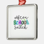 Tussendoortje na school metalen ornament (Links)