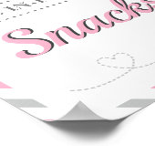 Tussendoortjes Voedsel Tafel Reizen Vliegtuig Luch Poster (Hoek)