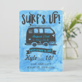Tussenverjaardag - Surf Thema Kaart (Staand voorkant)
