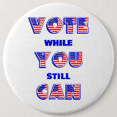 Tussenverkiezingen 2026 Stemmen Ronde Button 6,0 Cm (Voorkant)