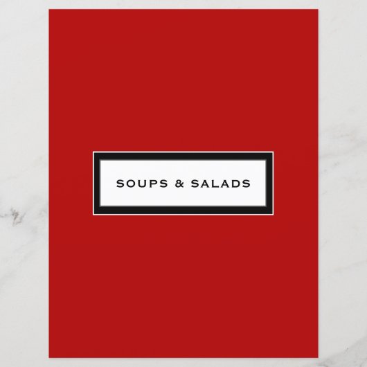 Tussenvoegsel ontvangen | Soep en Salades | Rood z (Achterkant)