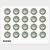 Tut door Piliero Ronde Sticker (Vel)