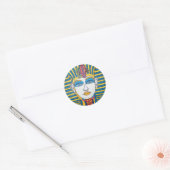 Tut door Piliero Ronde Sticker (Envelop)