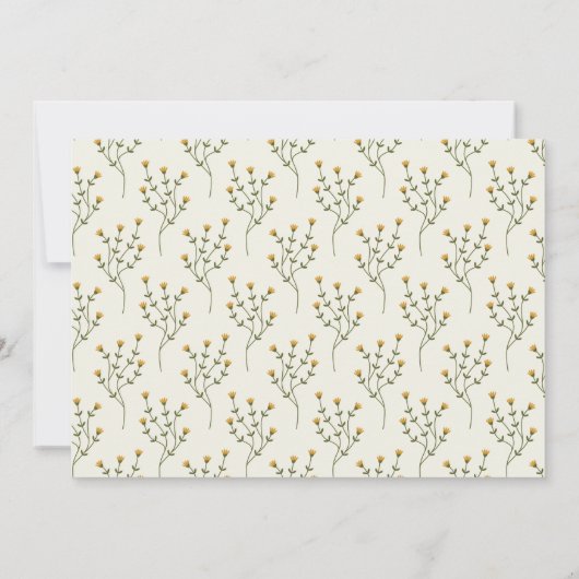 Tuta met vlinders Picknick Meisje 1e verjaardag Fo Kaart (Achterkant)