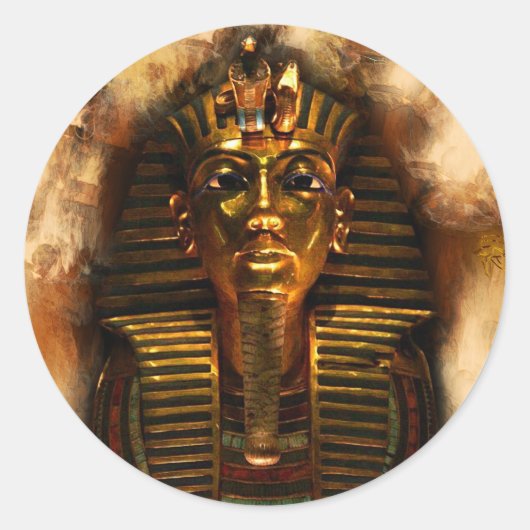TUTANKHAMEN Ancient Egyptische Farao Stickers (Voorkant)