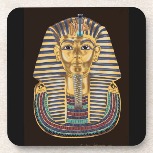 Tutankhamon's Golden Mask Bier Onderzetter (Voorkant)