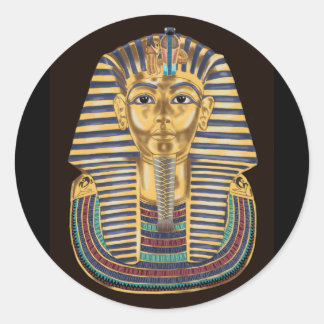 Tutankhamon's Golden Mask Ronde Sticker