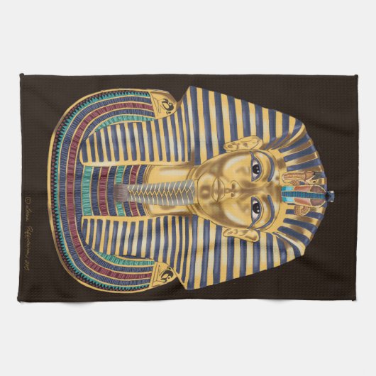 Tutankhamon's Golden Mask Theedoek (Horizontaal)
