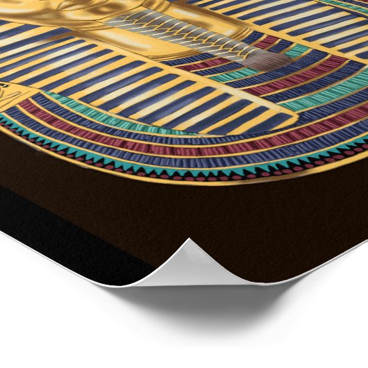 Tutankhamon's gouden Masker Poster (Hoek)