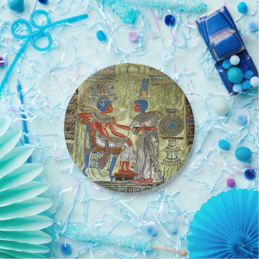 Tutankhamon's troon papieren bordje (Feest)