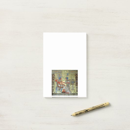 Tutankhamon's troon post-it® notes (Op bureau)