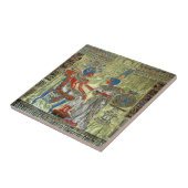 Tutankhamon's troon tegeltje (Zijkant)