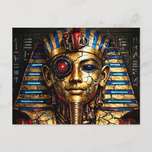 Tutankhamun 2.0: De Cyberkoning Briefkaart (Voorkant)