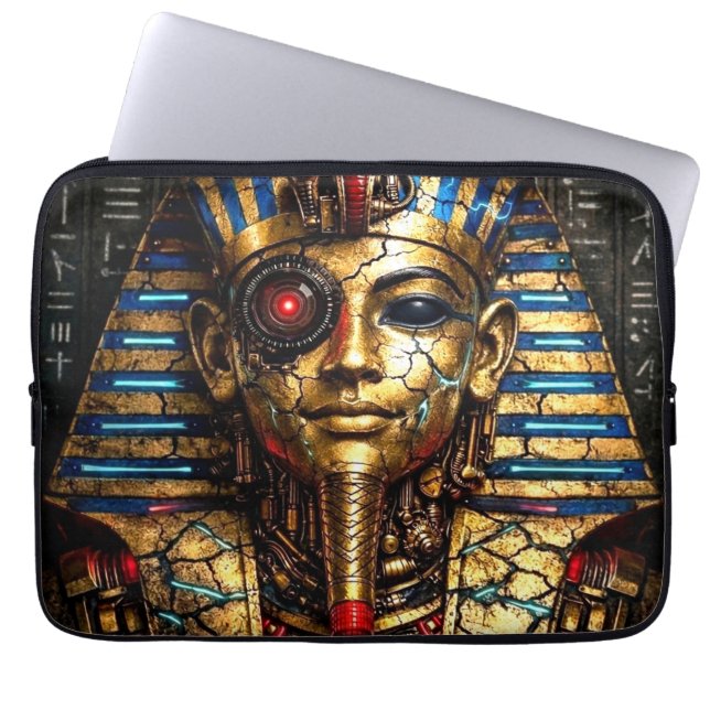 Tutankhamun 2.0: De Cyberkoning Laptop Sleeve (Voorkant)